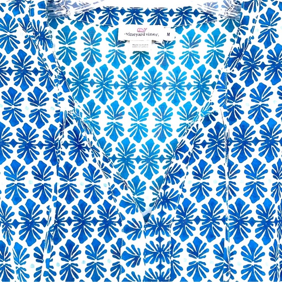 Vineyard Vines Boho Light Cotton Blouse Size Medium - Picture 4 of 12